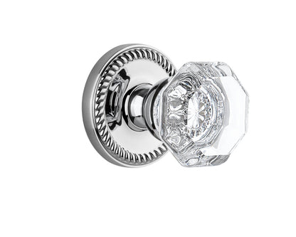 Grandeur Newport Rosette with Chambord Knob Bright Chrome