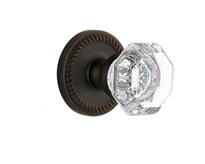 Grandeur Newport Rosette with Chambord Knob Timeless Bronze