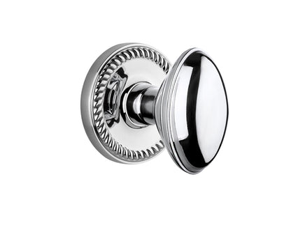 Grandeur Newport Rosette with Eden Prairie Knob Bright Chrome