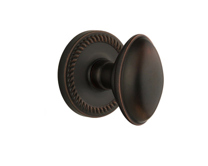 Grandeur Newport Rosette with Eden Prairie Knob Timeless Bronze
