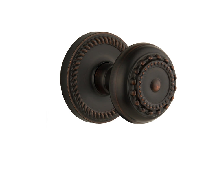 Grandeur Newport Rosette with Parthenon Knob Timeless Bronze
