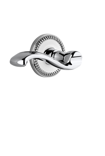 Grandeur Newport Rosette with Portofino Lever in Bright Chrome