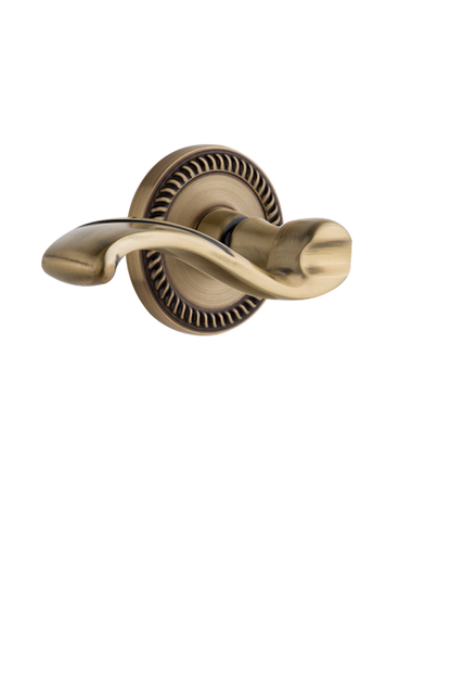 Grandeur Newport Rosette with Portofino Lever in Vintage Bronze