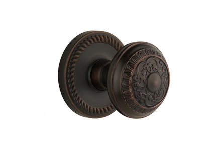 Grandeur Newport Rosette with Windsor Knob Timeless Bronze