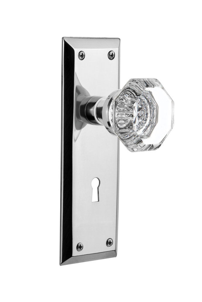 Nostalgic Warehouse New York Plate with Waldorf Knob