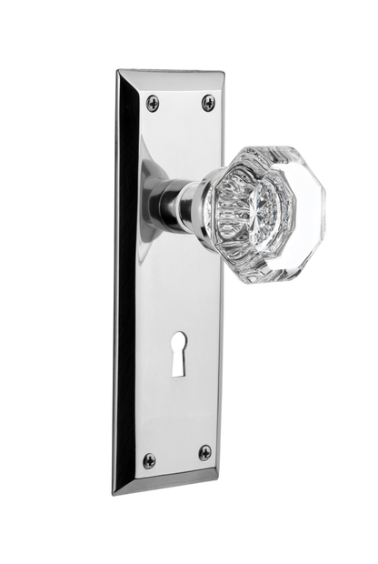 Nostalgic Warehouse New York Plate with Waldorf Knob