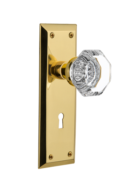Nostalgic Warehouse New York Plate with Waldorf Knob