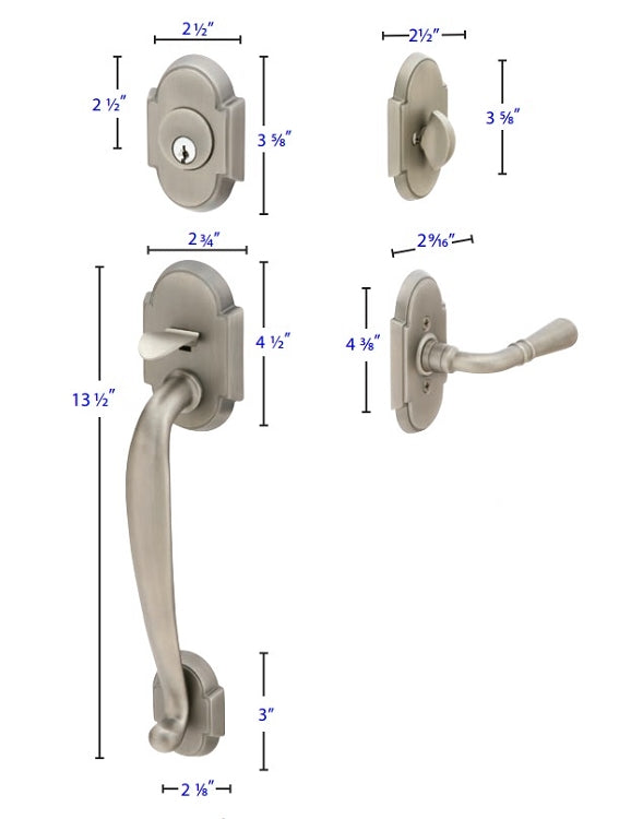 Emtek Nashville Entrance Handleset