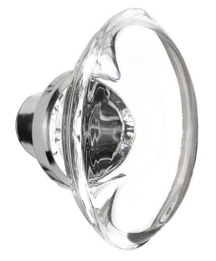 Nostalgic Warehouse Oval Clear Crystal Knobs ONLY with Spindle