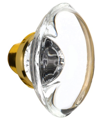 Nostalgic Warehouse Oval Clear Crystal Knobs ONLY with Spindle