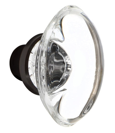 Nostalgic Warehouse Oval Clear Crystal Knobs ONLY with Spindle