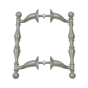 Deltana Solid Brass Off-Set Handle Pull - Brushed Nickel