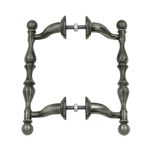 Deltana Solid Brass Off-Set Handle Pull - Antique Nickel