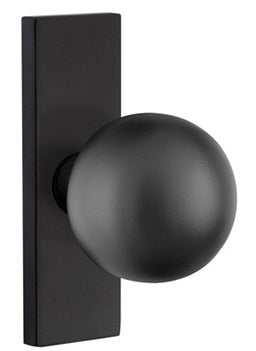 Emtek Orb Modern Door Knob with 1.5 Inch x 5 Inch Stretto Rosette