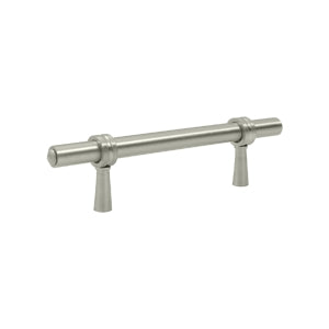 Deltana Solid Brass 4 3/4 Adjustable Pull - Brushed Nickel
