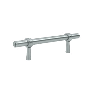 Deltana Solid Brass 4 3/4 Adjustable Pull - Brushed Chrome