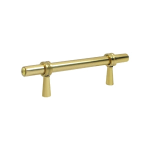 Deltana Solid Brass 4 3/4 Adjustable Pull - Polished Brass