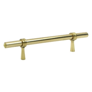 Deltana Solid Brass 6 1/2 Adjustable Pull - Polished Brass