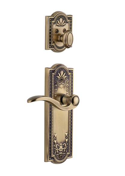Grandeur Parthenon Handleset with Bellagio Lever - (Interior Half Only, with Deadbolt)