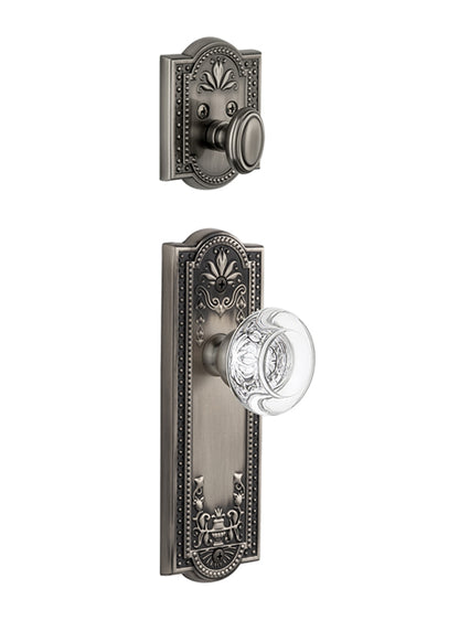 Grandeur Parthenon Handleset with Berdeaux Knob - (Interior Half Only, with Deadbolt)