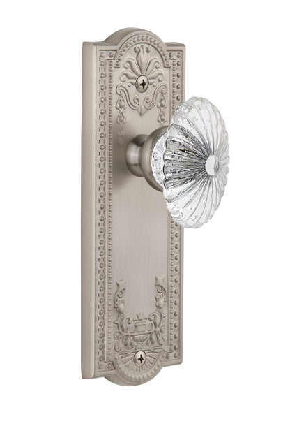 Grandeur Parthenon Plate with Burgundy Knob
