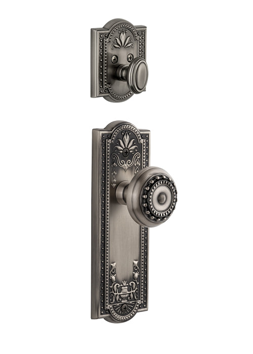 Grandeur Parthenon Handleset with Parthenon Knob - (Interior Half Only, with Deadbolt)