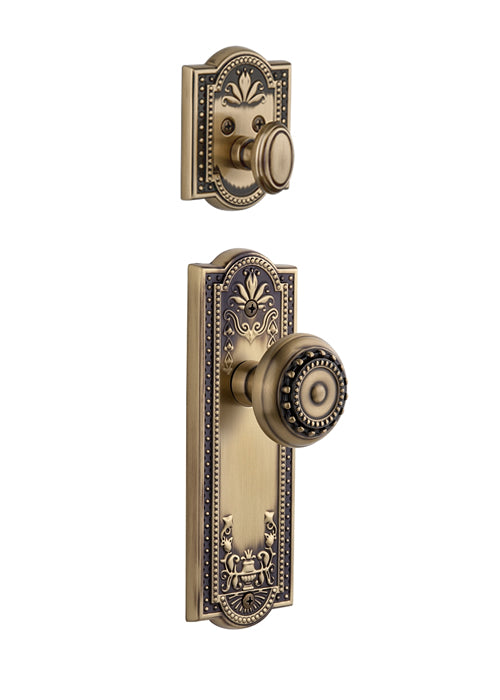 Grandeur Parthenon Handleset with Parthenon Knob - (Interior Half Only, with Deadbolt)