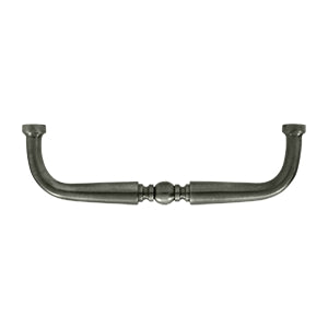 Deltana Solid Brass 4 Inch Traditional Wire Pull - Antique Nickel