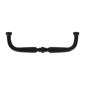 Deltana Solid Brass 4 Inch Traditional Wire Pull - Flat Black