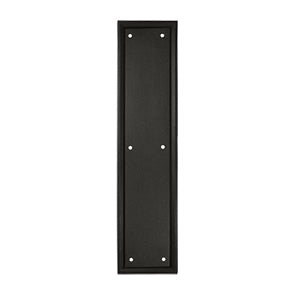 Deltana Solid Brass 15 Inch Heavy Duty Framed Push Plate - Oil Rubbed Bronze