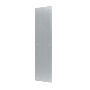 Deltana Solid Brass 15 Inch Push Plate - Brushed Chrome