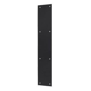 Deltana Solid Brass 20 Inch Push Plate - Flat Black