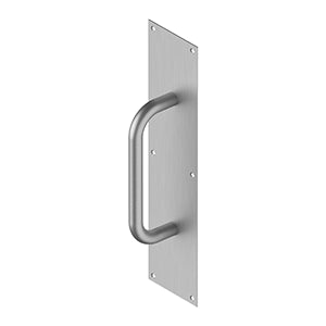 Deltana 4 x 15 3/4 Inch Stainless Steel Push Plate with Handle