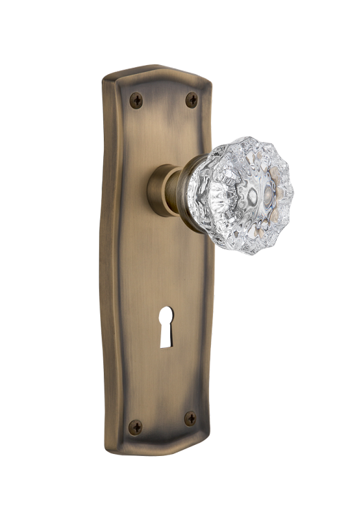 Nostalgic Warehouse Prairie Plate with Crystal Knob