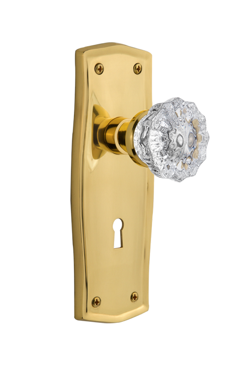 Nostalgic Warehouse Prairie Plate with Crystal Knob