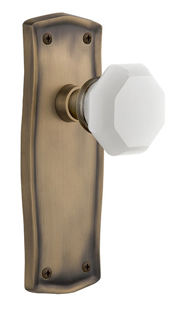 Nostalgic Warehouse Prairie Plate with White Waldorf Knob