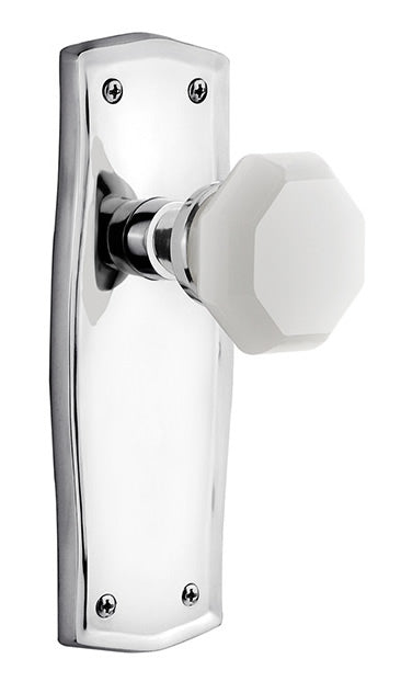 Nostalgic Warehouse Prairie Plate with White Waldorf Knob