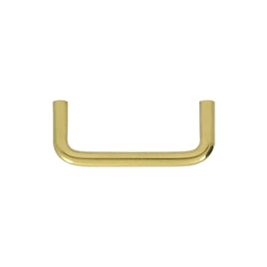 Deltana Solid Brass 3 Inch Wire Pull - Polished Brass
