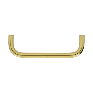Deltana Solid Brass 4 Inch Wire Pull - Polished Brass