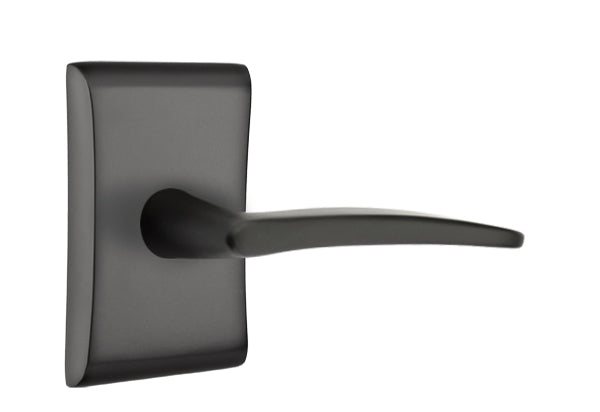 Emtek Poseidon Lever Flat Black-Neos Rosette