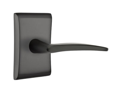 Emtek Poseidon Lever Flat Black-Neos Rosette