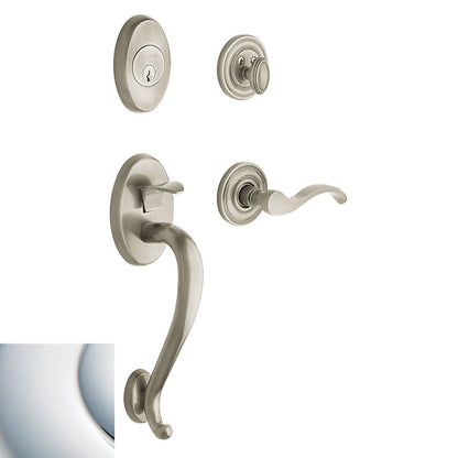 Baldwin Logan Trim Handleset in Polished Chrome