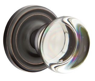 Emtek Providence Crystal Knob with Regular Rosette
