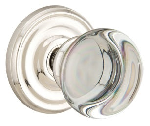 Emtek Providence Crystal Knob with Regular Rosette