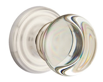 Emtek Providence Crystal Knob with Regular Rosette