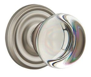 Emtek Providence Crystal Knob with Regular Rosette