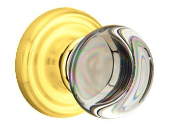 Emtek Providence Crystal Knob with Regular Rosette