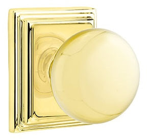 Emtek Providence Knob with Wilshire Rosette