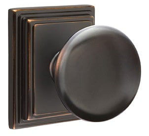 Emtek Providence Knob with Wilshire Rosette