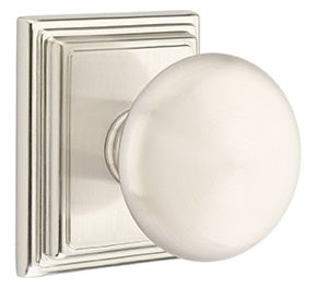 Emtek Providence Knob with Wilshire Rosette